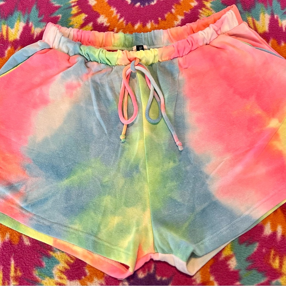 Tiedye soft pajama shorts sz medium